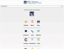 Tablet Screenshot of nkcschools.org